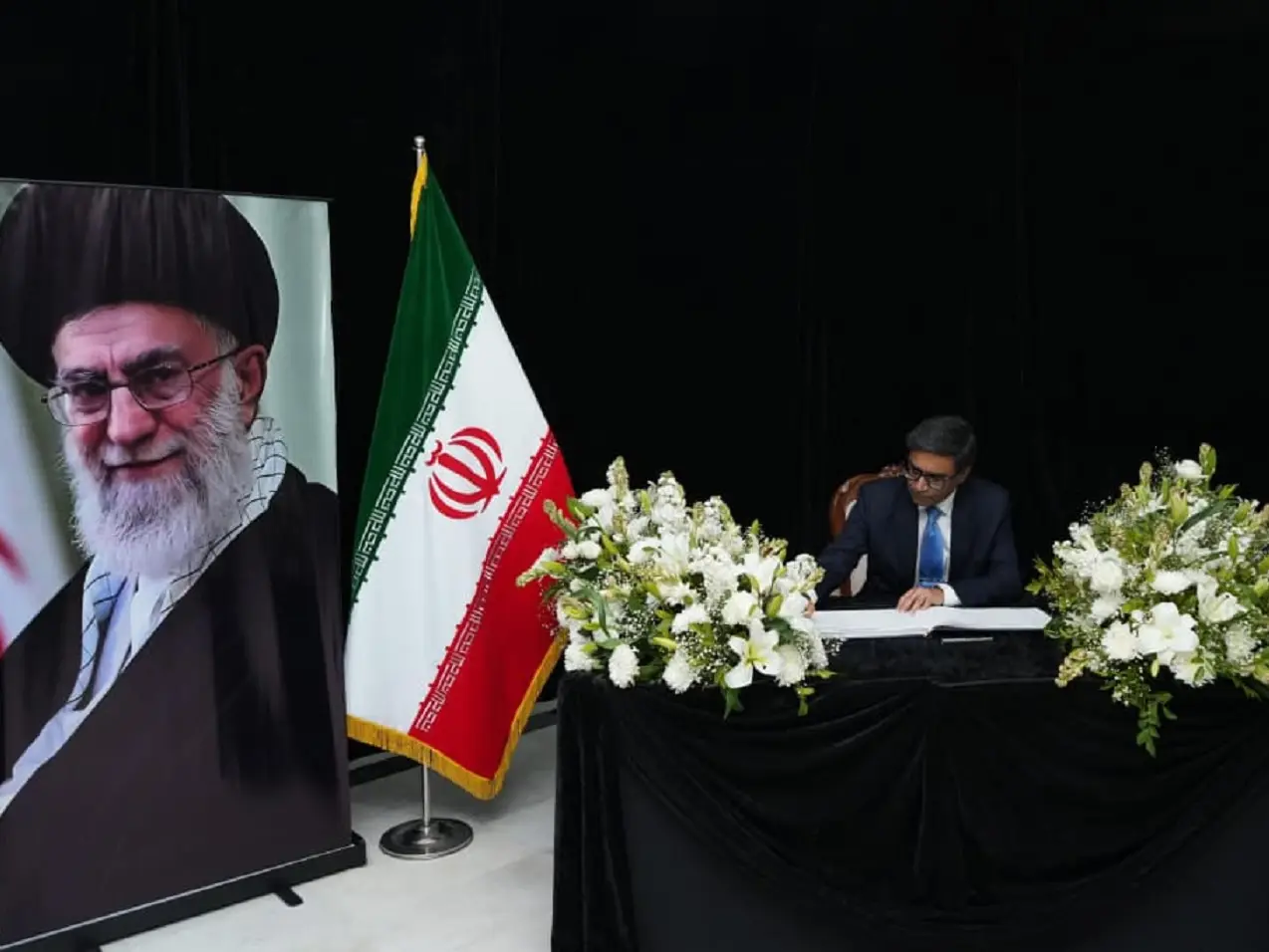 India Mourns Khamenei as Top Diplomat Signs Book