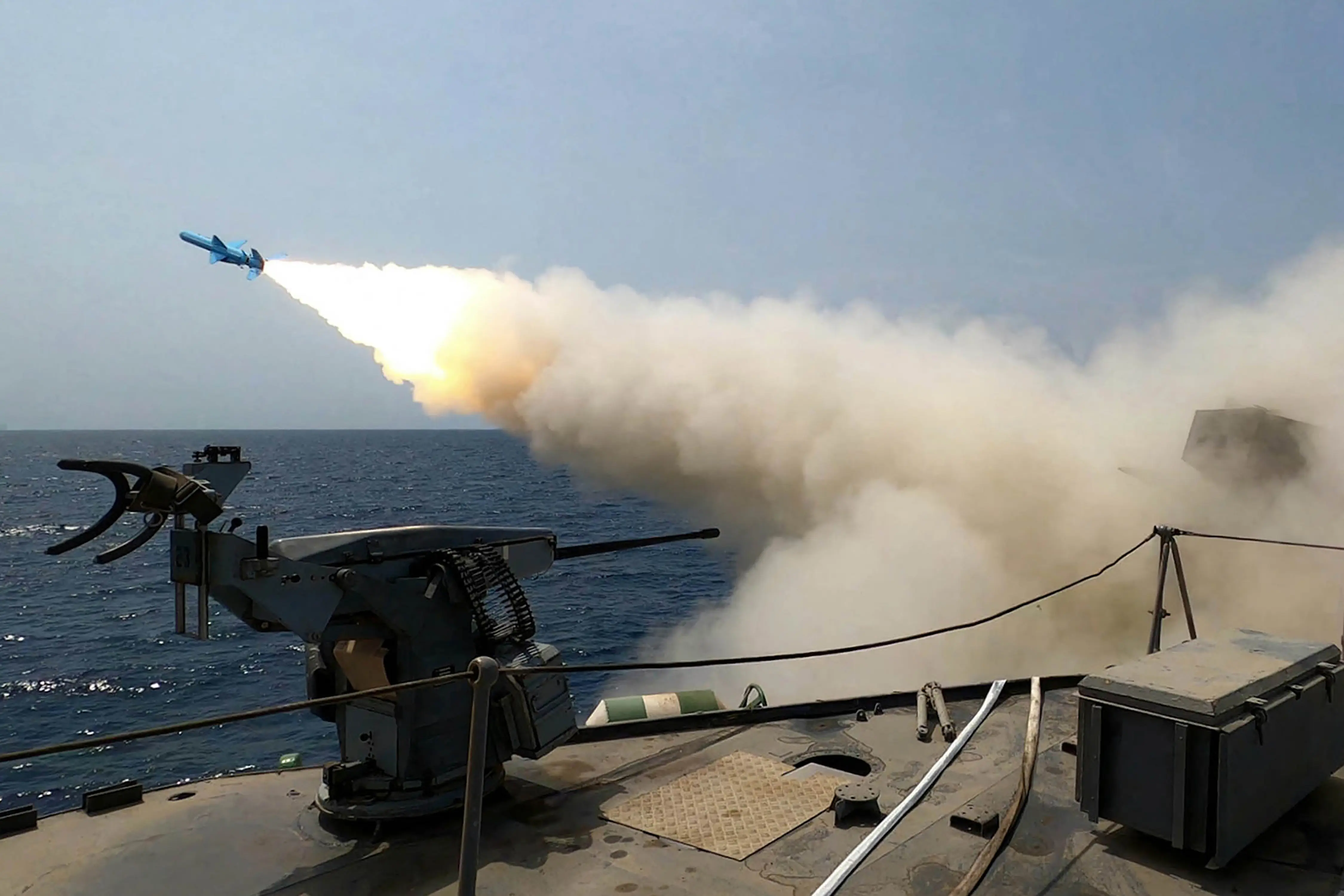 Iran strikes back at US oil tanker in the Gulf after torpedo attack on IRIS Dena