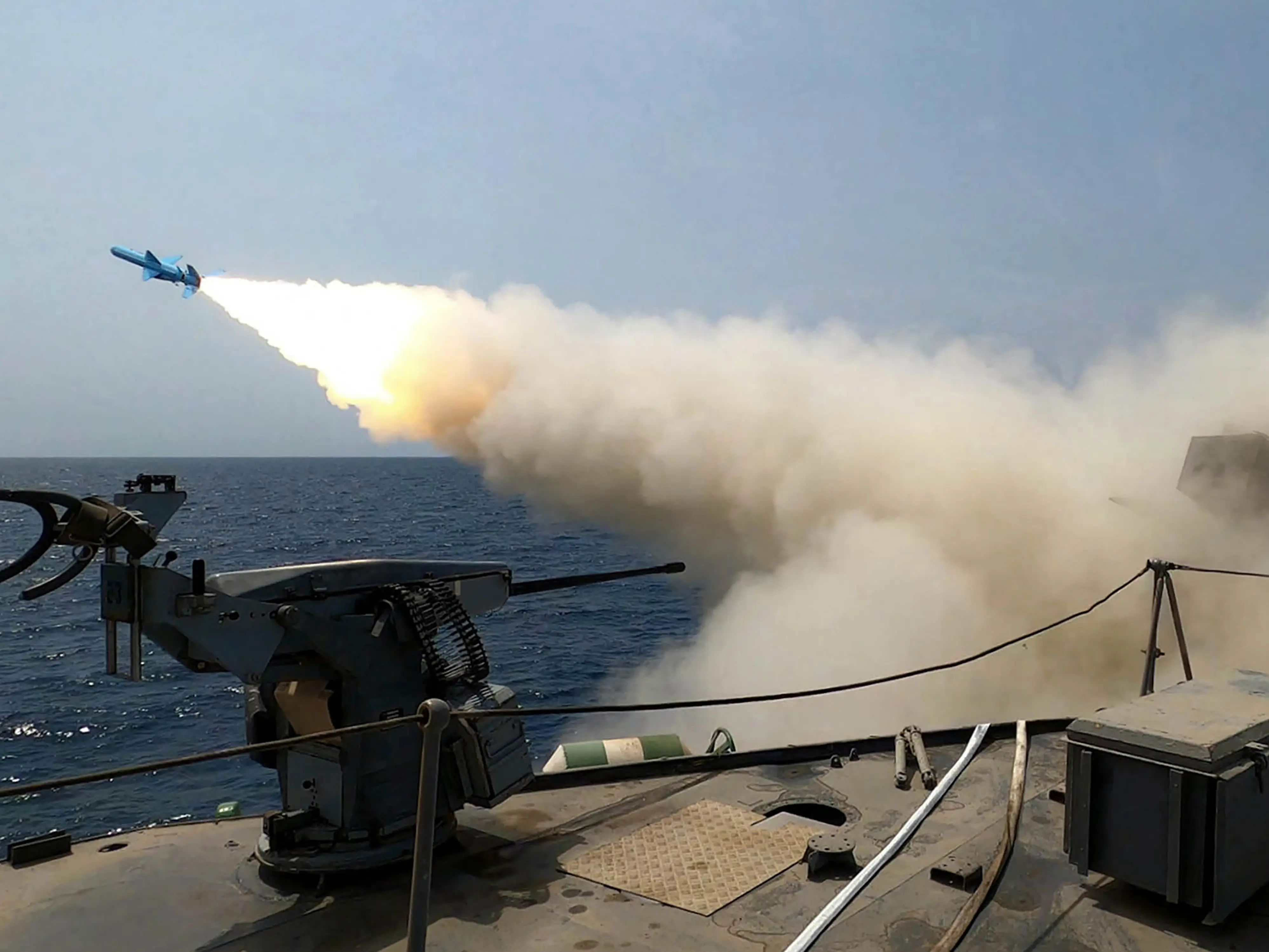 Iran strikes back at US oil tanker in the Gulf after torpedo attack on IRIS Dena Iran strikes back at US oil tanker in the Gulf after torpedo attack on IRIS Dena