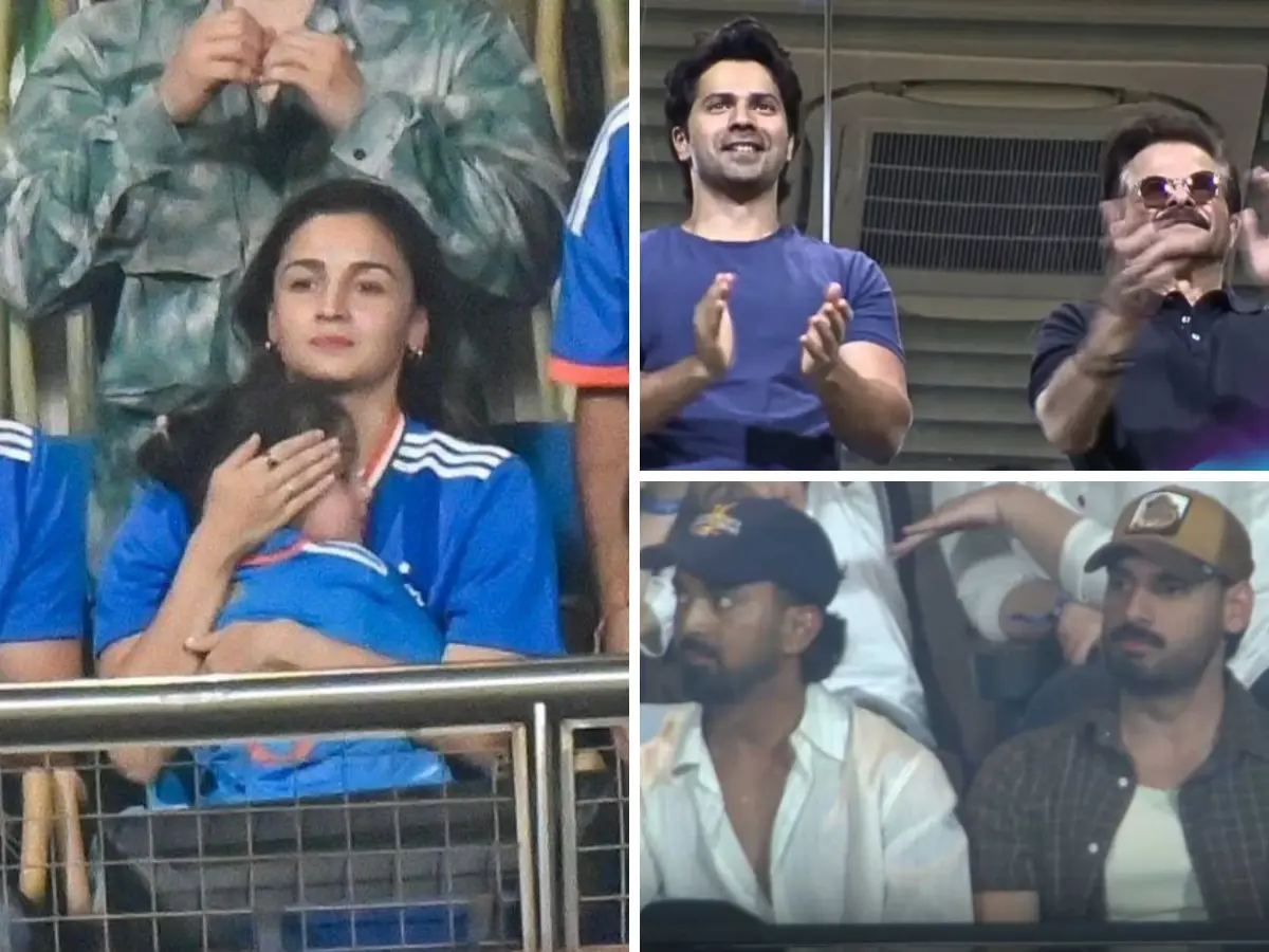 Ind Vs Eng, T20 World Cup Semi finals : Ranbir Kapoor, Alia Bhatt, Varun Dhawan; Bollywood turns up to cheer at Wankhede Stadium Ind Vs Eng, T20 World Cup Semi finals : Ranbir Kapoor, Alia Bhatt, Varun Dhawan; Bollywood turns up to cheer at Wankhede Stadium