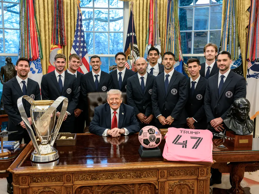 US President Donald Trump hosts Messi, Inter Miami players at White House for winning 2025 MLS Cup championship