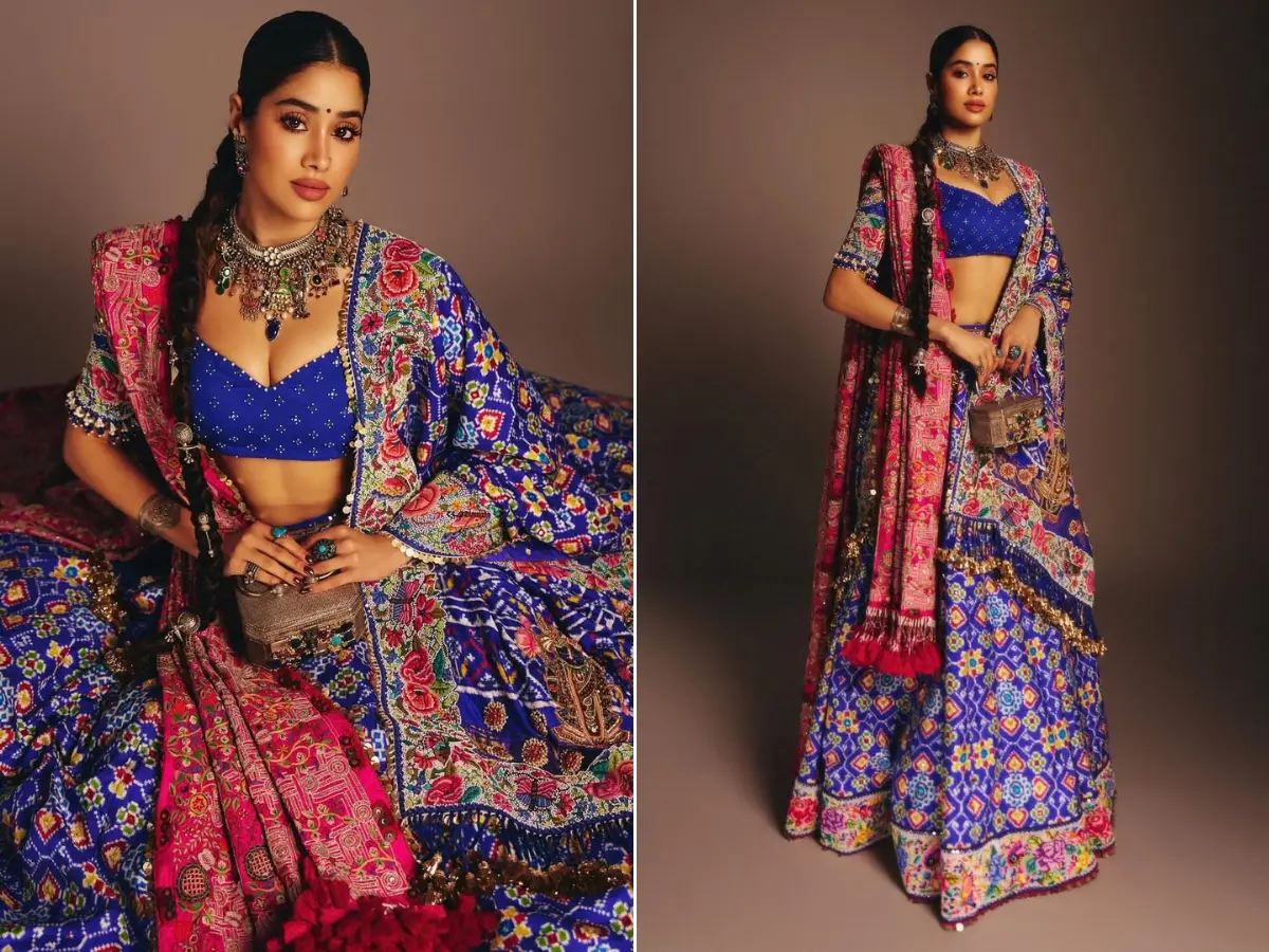 Blue Patola lehenga