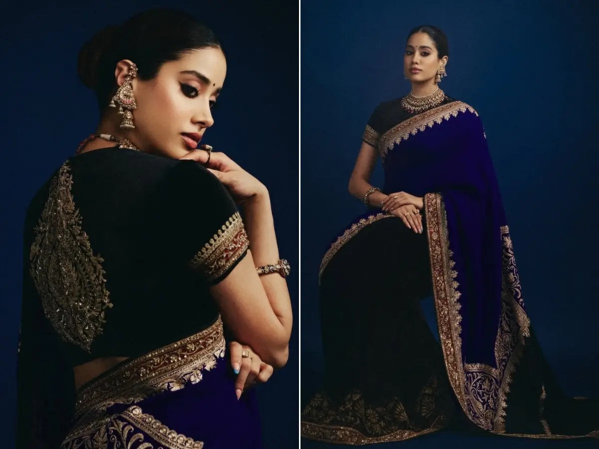 Wore her mother's saree