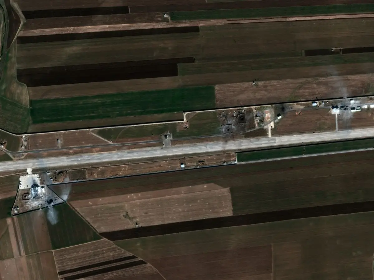 Satellite images reveal damage