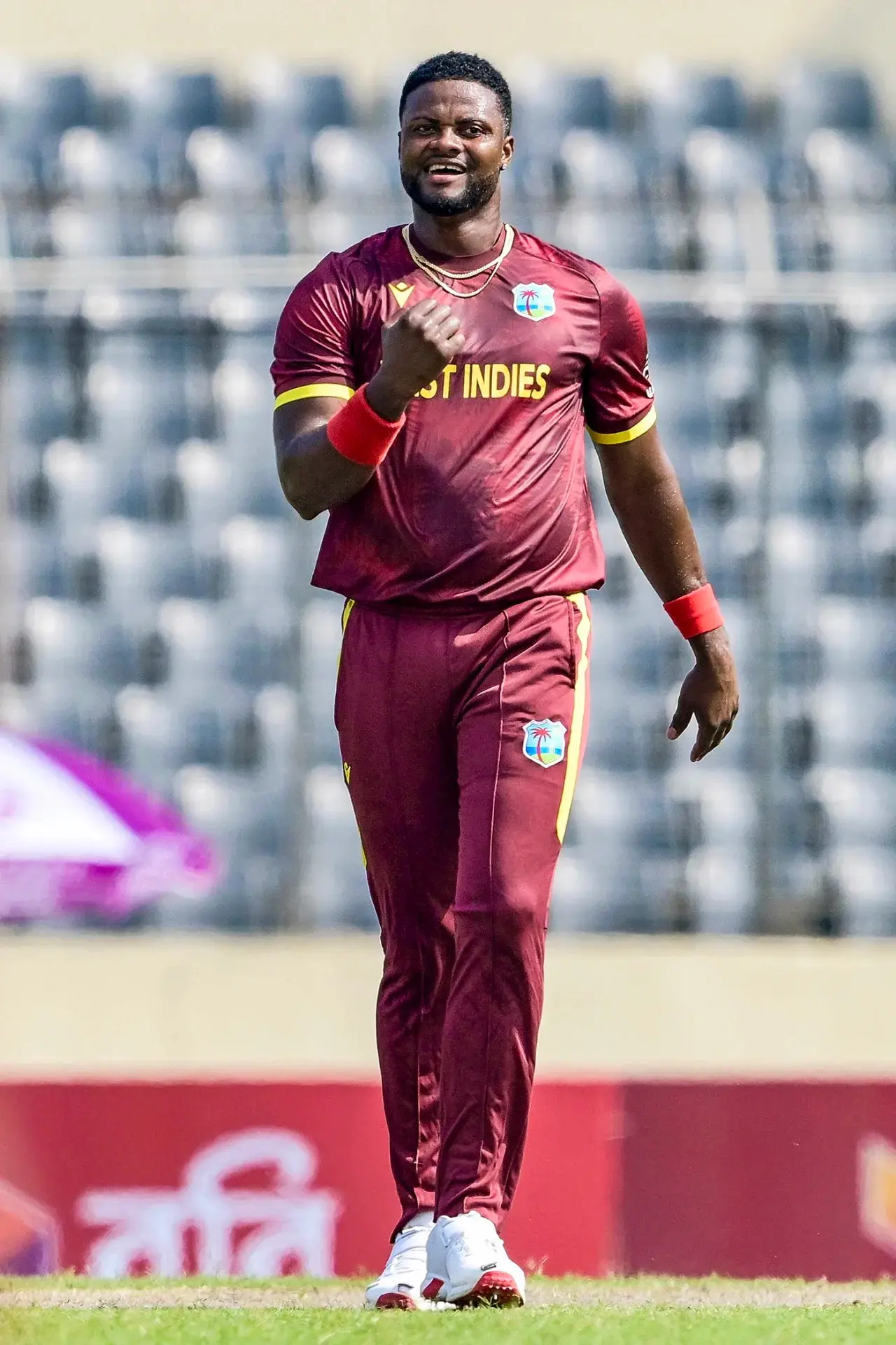 Best Bowling (5/20) - Roamrio Shepherd (West Indies)