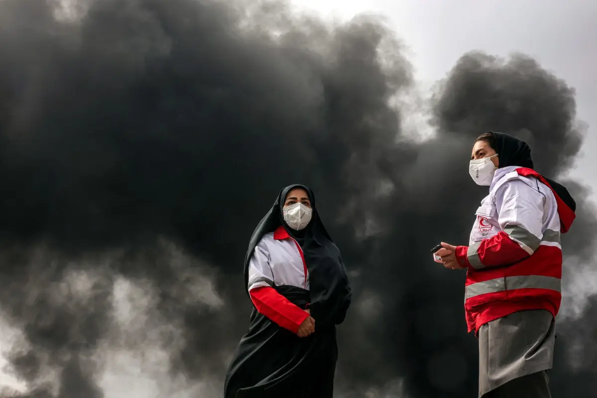 Iran oil depot fire triggers massive public-health crisis from acid rain