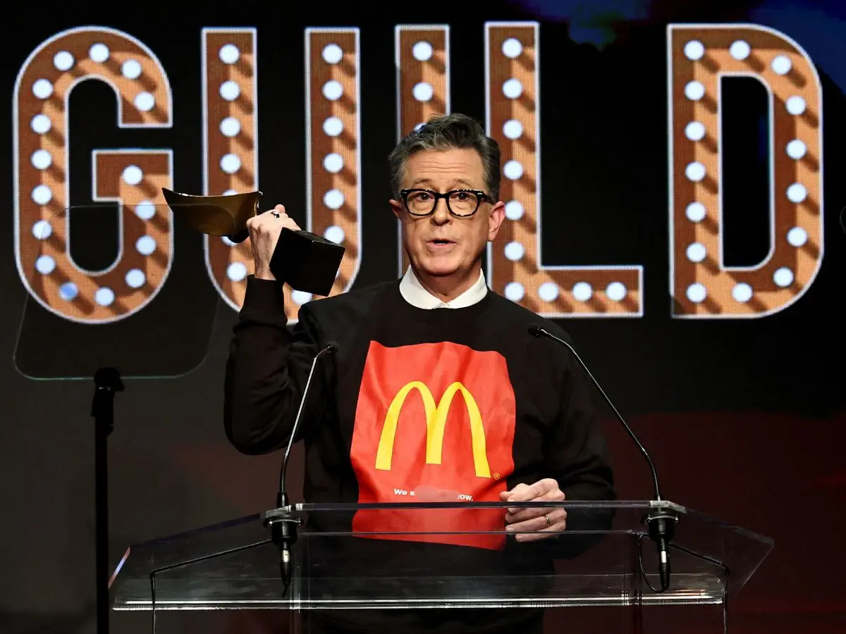 'Revolution was losing': Stephen Colbert takes a dig at Paramount during Writers Guild Awards acceptance speech