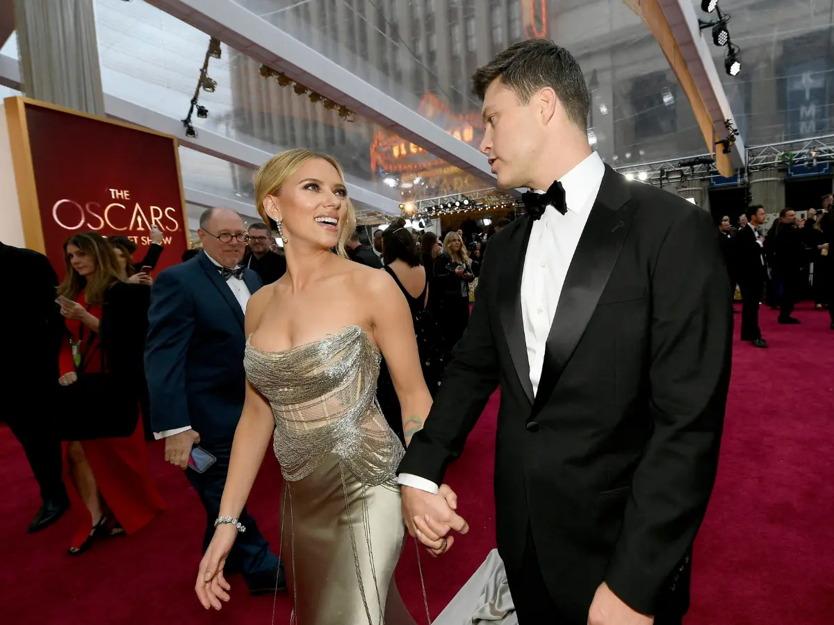 Scarlett Johansson and Colin Jost