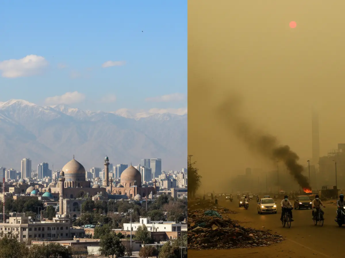 Despite bombing, oil fires, Tehran has better AQI than New Delhi