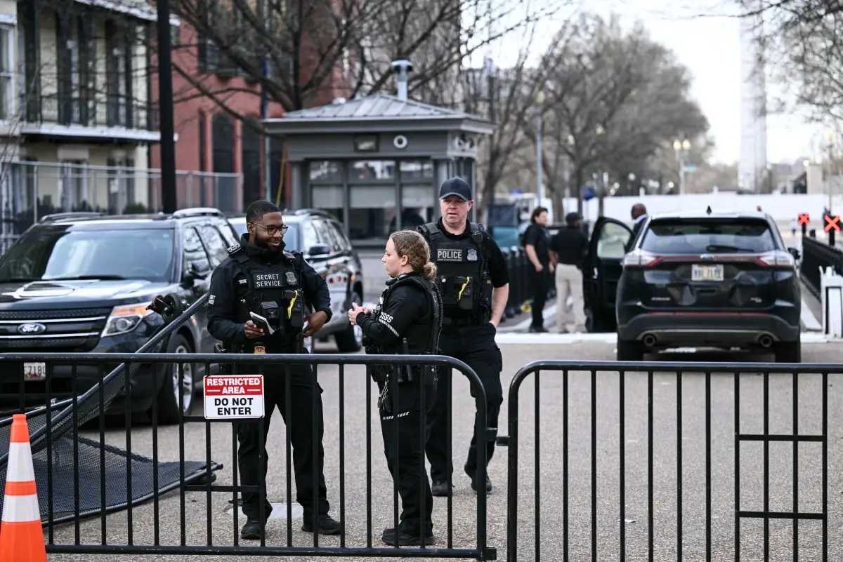 White House area under lockdown after car crashes into security barricade
