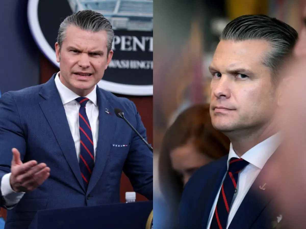 Pete Hegseth briefed media on the burning Iran situation. His 'bad photos' made news