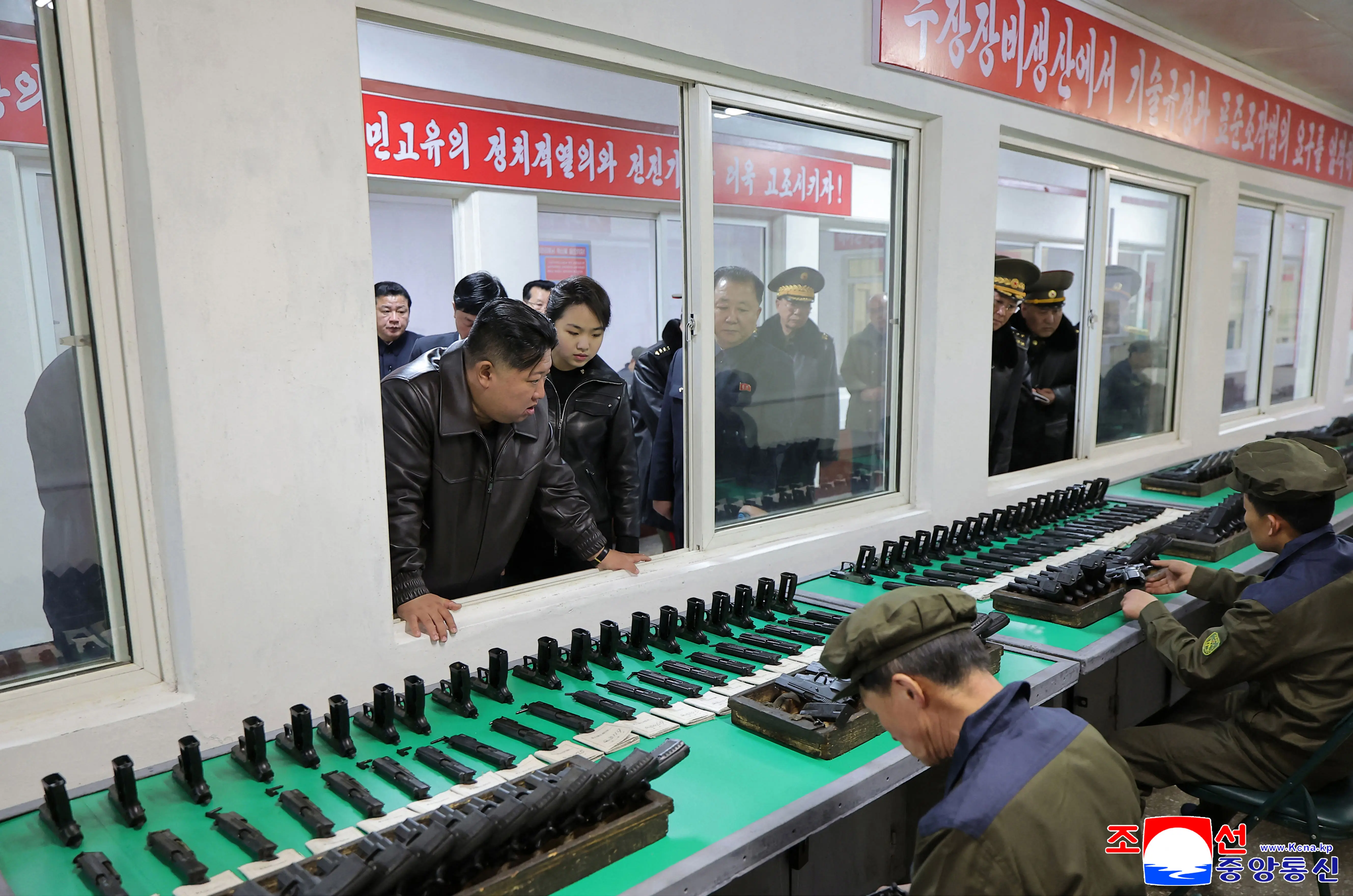 Matching jackets and factory tour