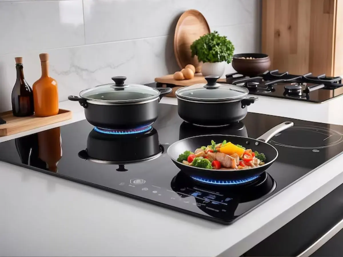 Electric induction cooktops
