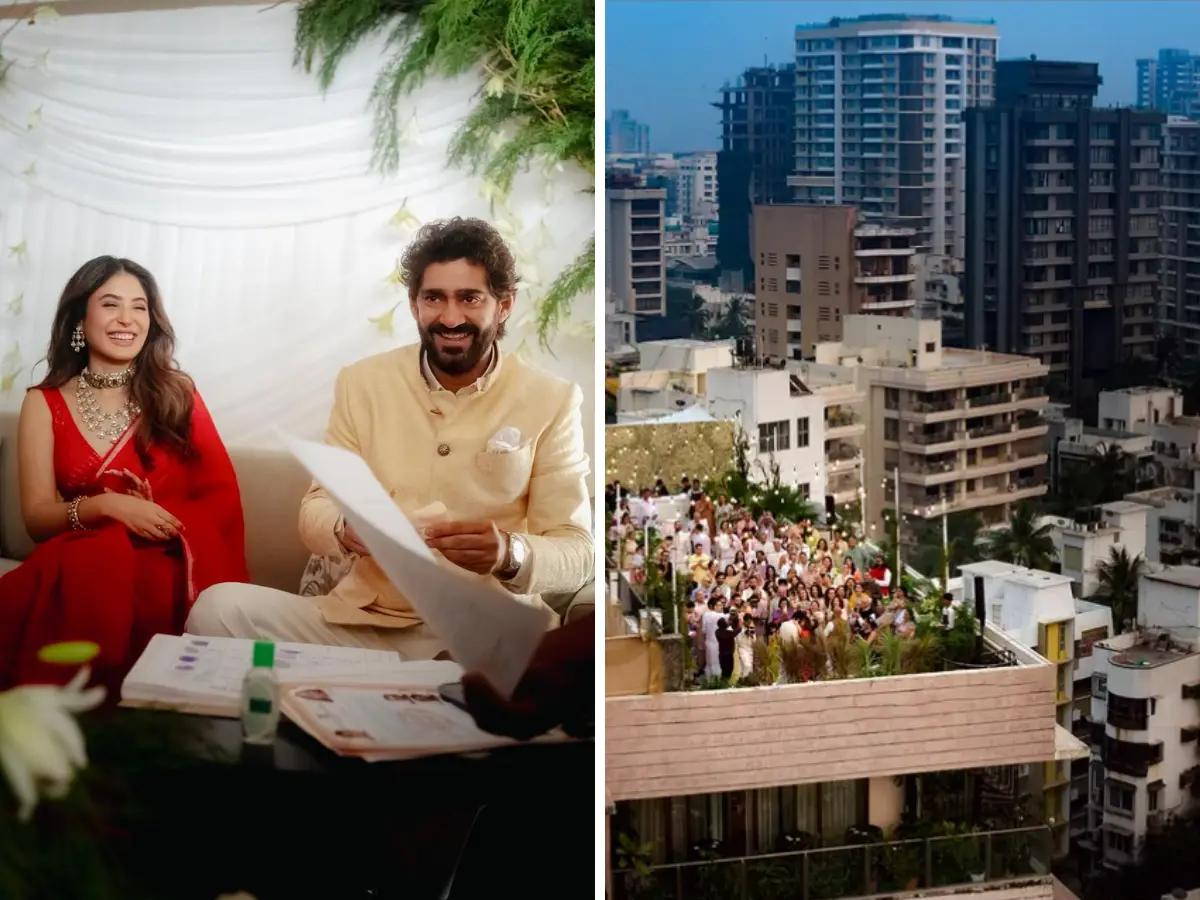 At-home wedding