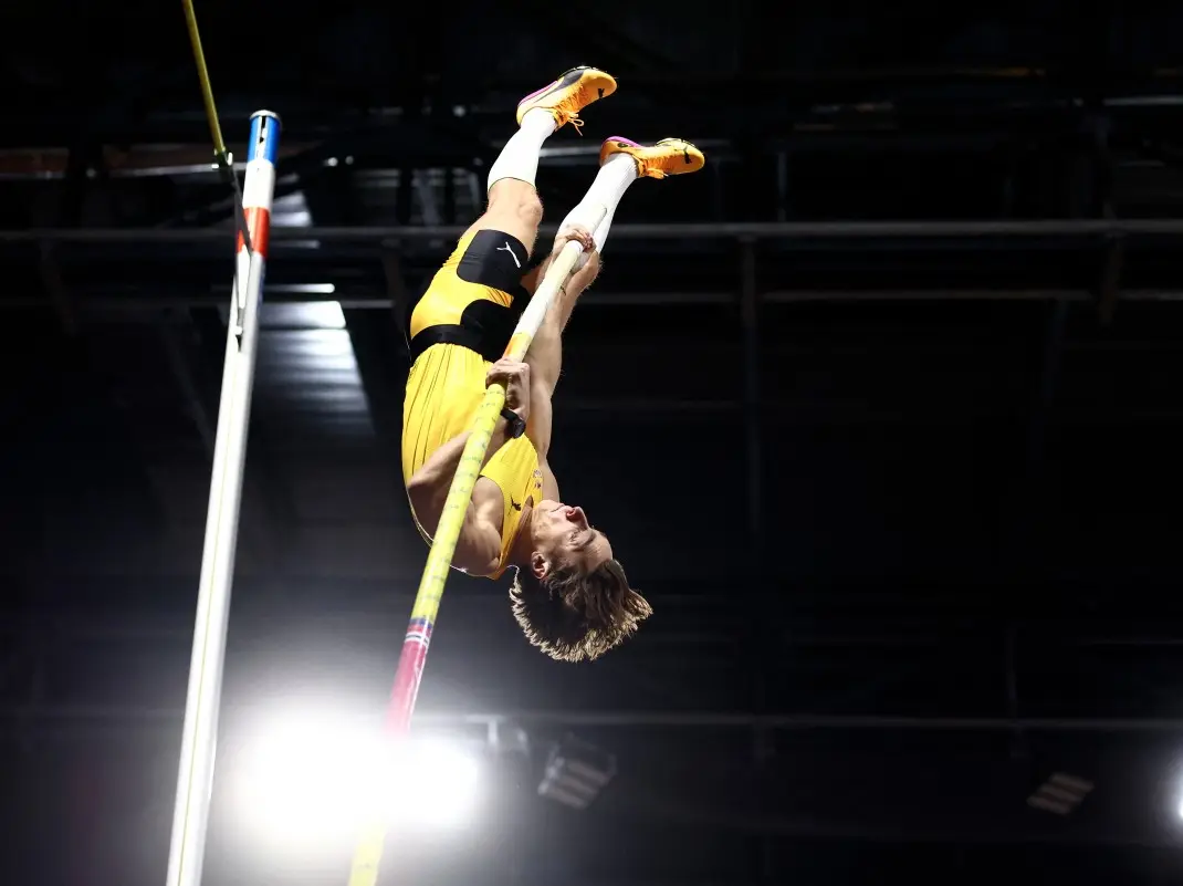 Pole vaulter Armand Duplantis, clearing 6.31 meters, sets world record for 15th time Pole vaulter Armand Duplantis, clearing 6.31 meters, sets world record for 15th time