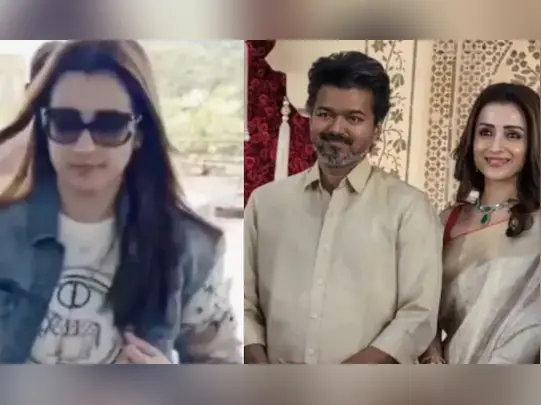 Viral video: Trisha Krishnan dodges questions on Vijay at Chennai airport