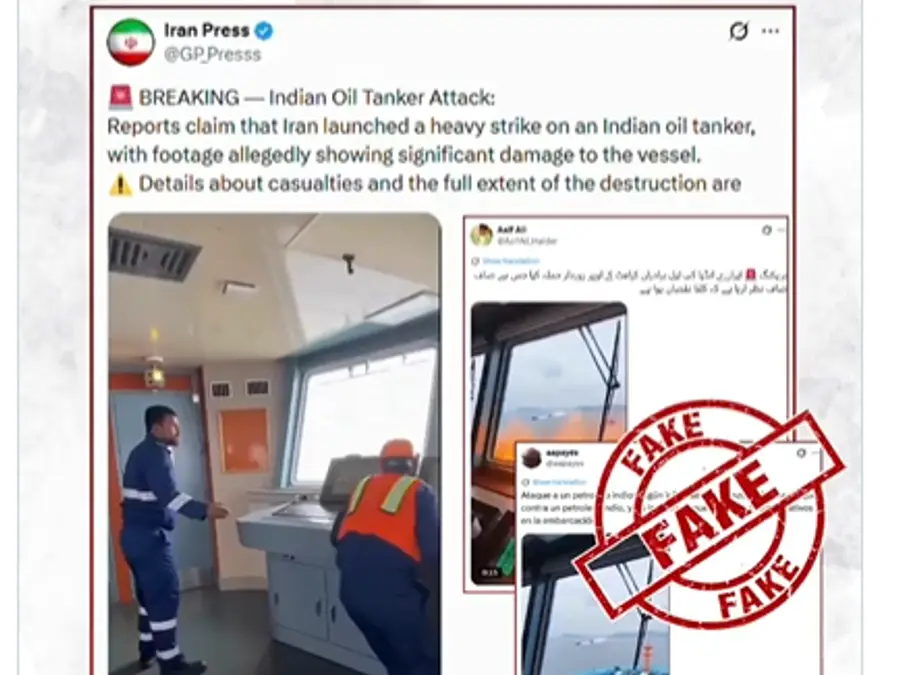 India debunks claim of Iran strike on ‘Oil Brothers Kraft’ tanker, says AI-generated video spread fake news