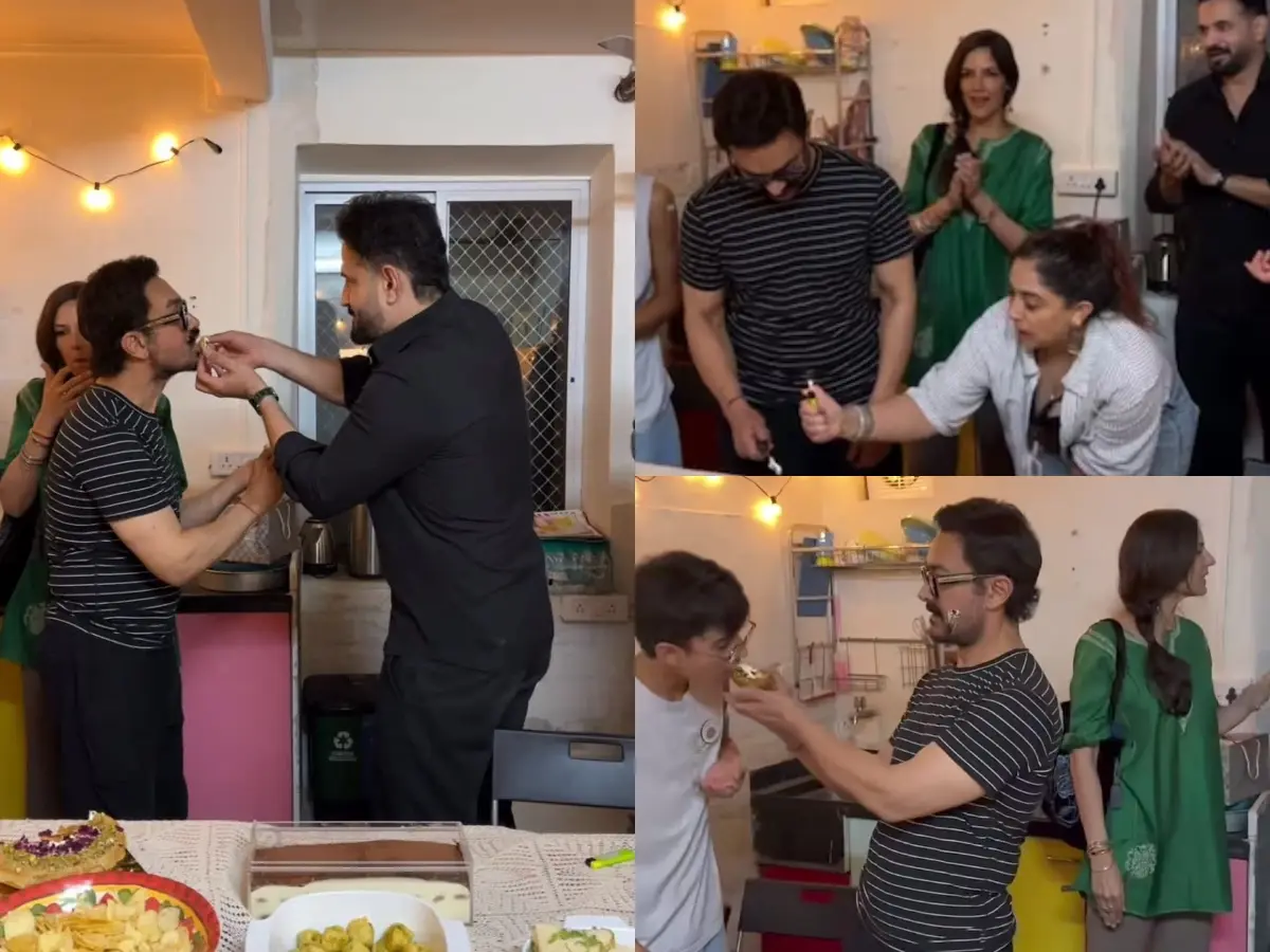 Aamir Khan's 61st birthday: Actor celebrates special day with girlfriend Gauri Spratt, family and close friends | Watch Aamir Khan's 61st birthday: Actor celebrates special day with girlfriend Gauri Spratt, family and close friends | Watch