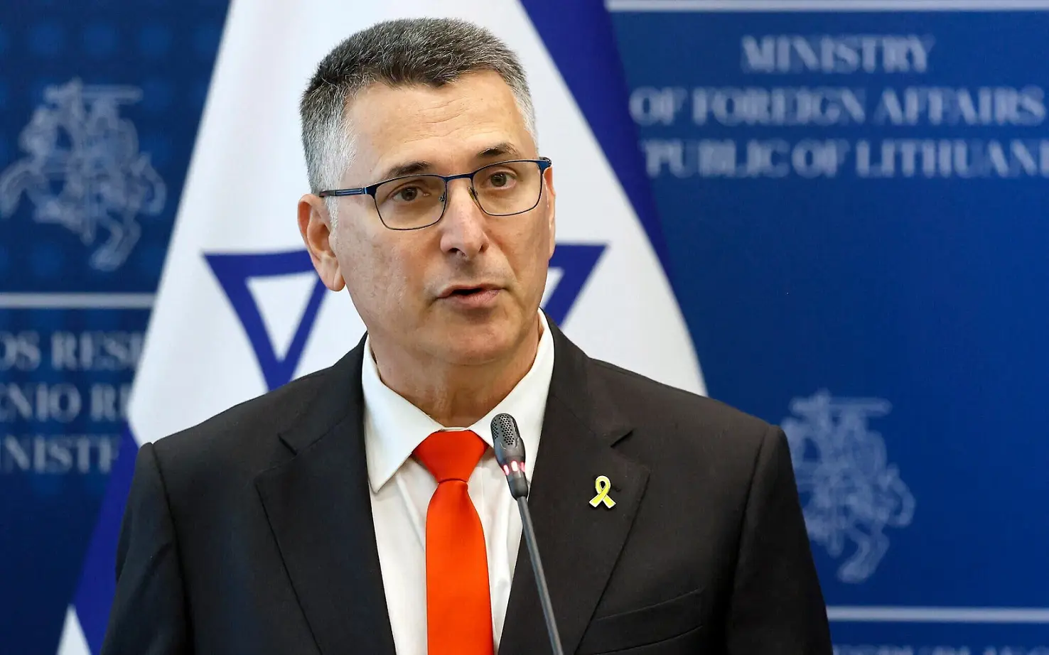 Israel’s FM Gideon Saar denies reports of interceptor shortages, talks with Lebanon