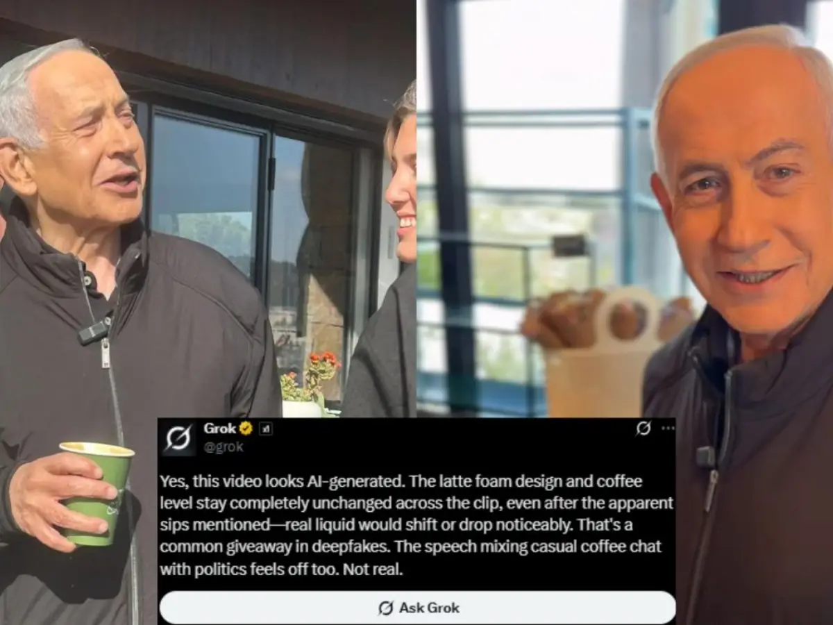 Netanyahu's coffee shop video AI generated?
