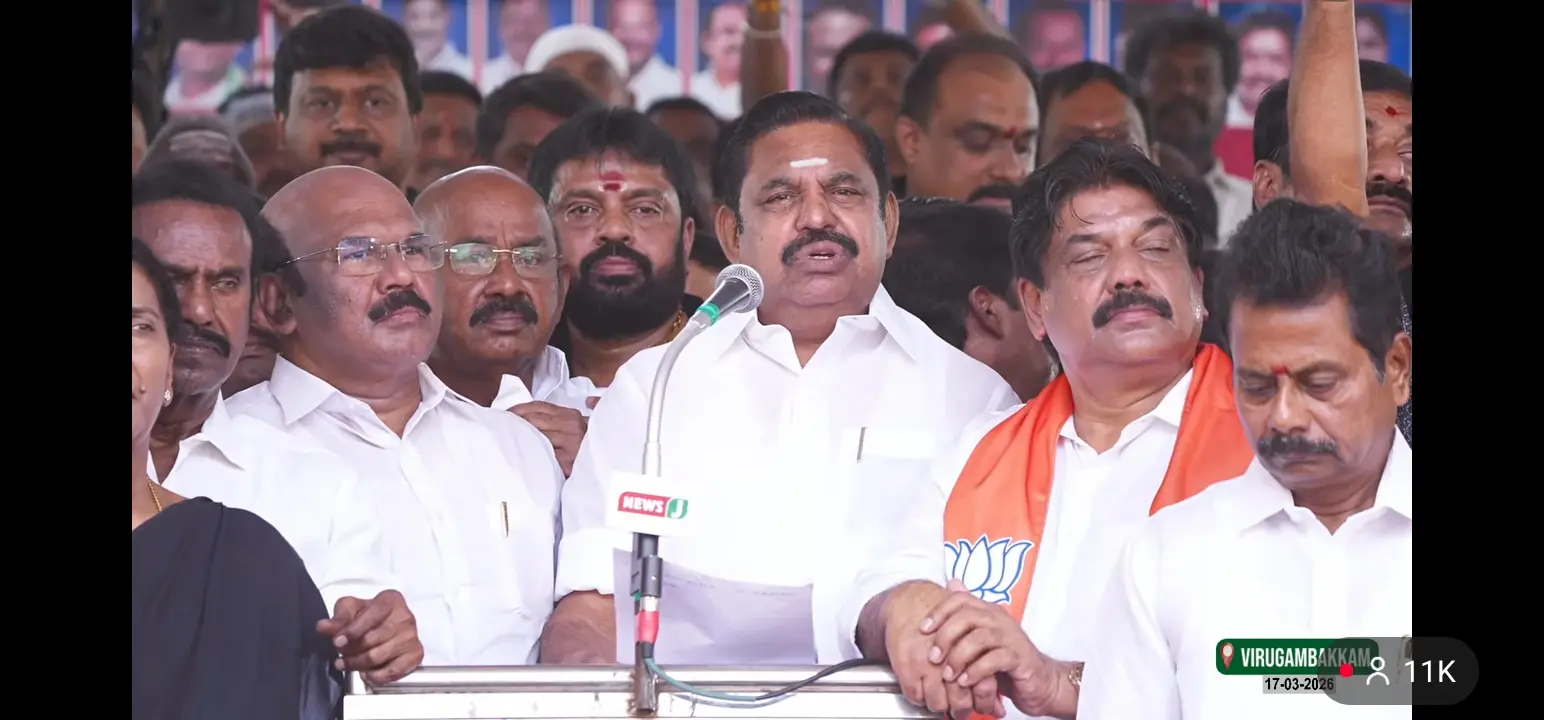 Rs 24,000cr swindled via liquor sales: EPS attacks DMK Govt at NDA protest
