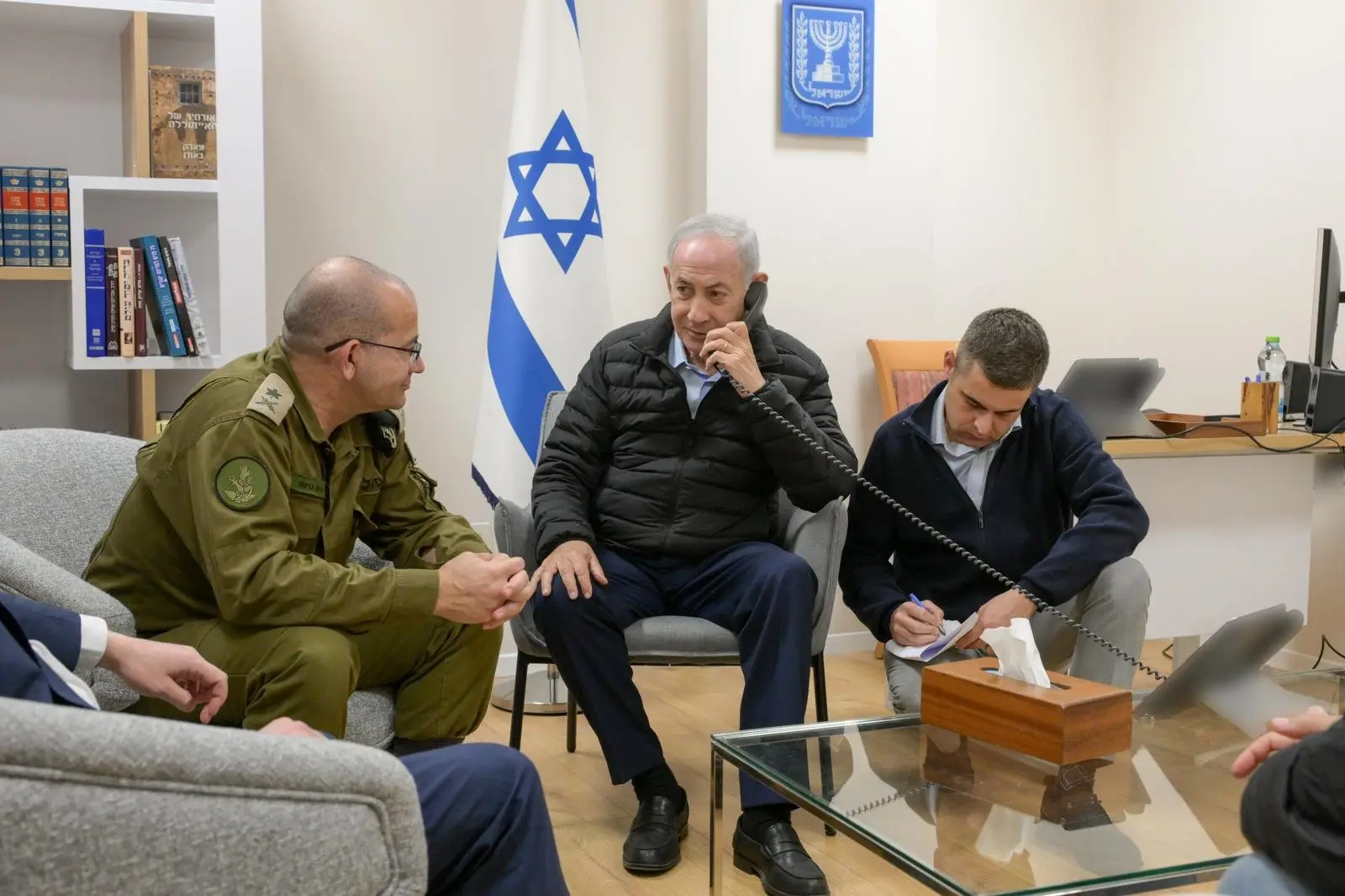 Netanyahu 'ordering' Iran strikes in new command centre photo as Israel fights death rumours