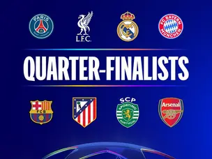 Champions League | Who's in and who's out? - Check all teams in quarter-finals and last 8 match-ups