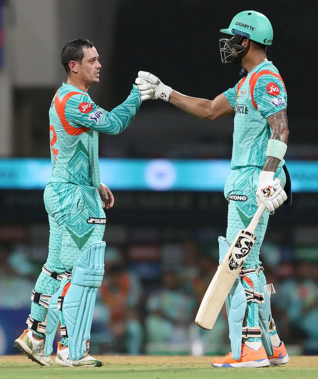 Best Opening Partnership - 210 by Quinton de Kock and KL Rahul