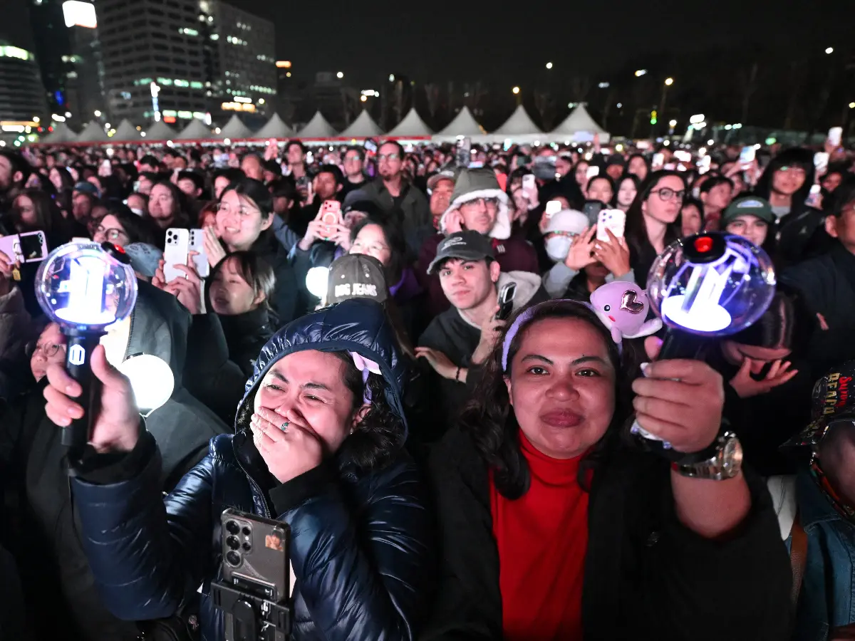Fans fill the streets