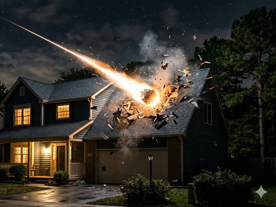 'Black smoke and loud boom': Meteorite crashes through Texas home roof in 'fireball event'