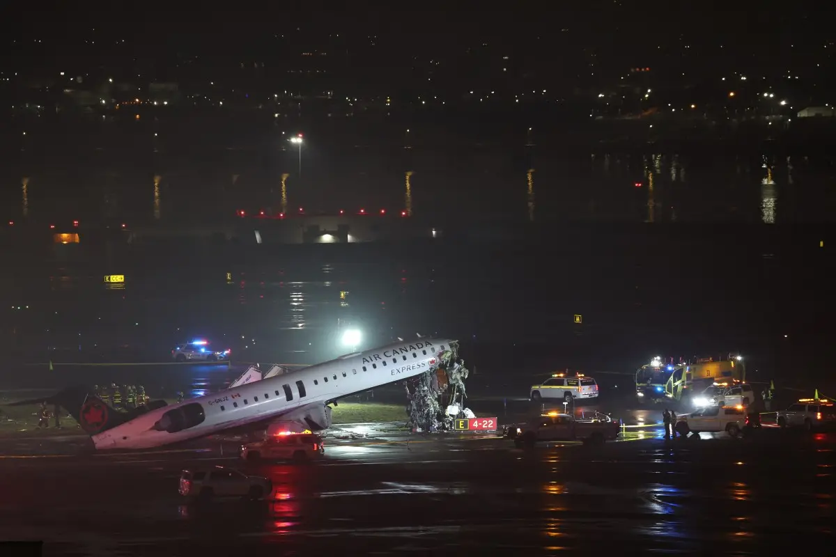 Aircraft and fire truck severely damaged