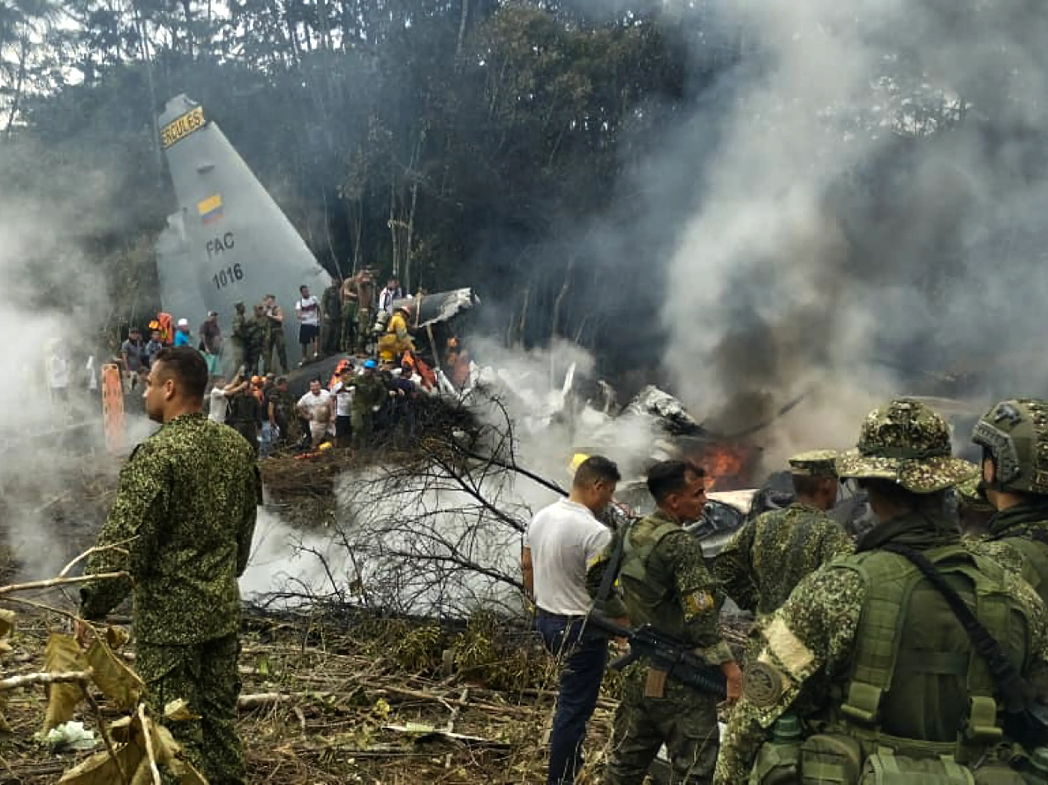 Colombia military C-130 crash after takeoff; 80 troops feared dead Colombia military C-130 crash after takeoff; 80 troops feared dead