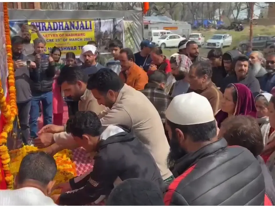 23 years after Kashmir's Nadimarg massacre, pandits return; Muslims join in tribute 23 years after Kashmir's Nadimarg massacre, pandits return; Muslims join in tribute