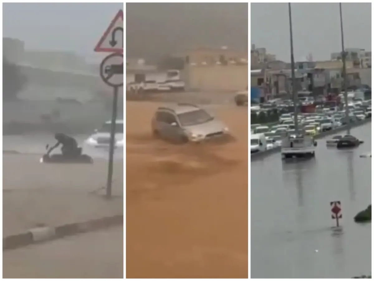 VIDEO: Amid West Asia conflicts, heavy rains lash Gulf region triggering floods across UAE, Oman, Qatar