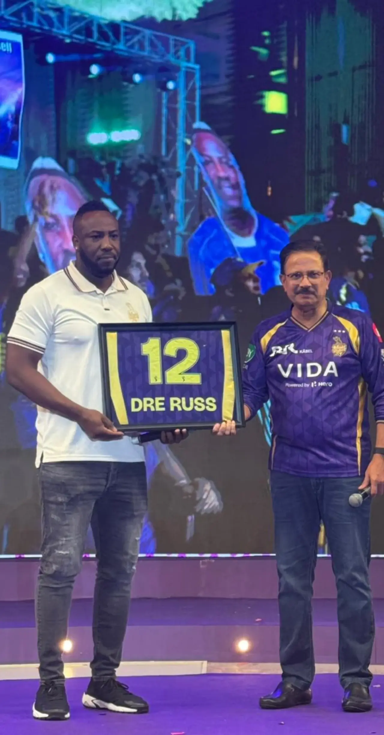 IPL 2026 | Three-time winners KKR retire Power Coach Russell's jersey in heartfelt tribute - WATCH