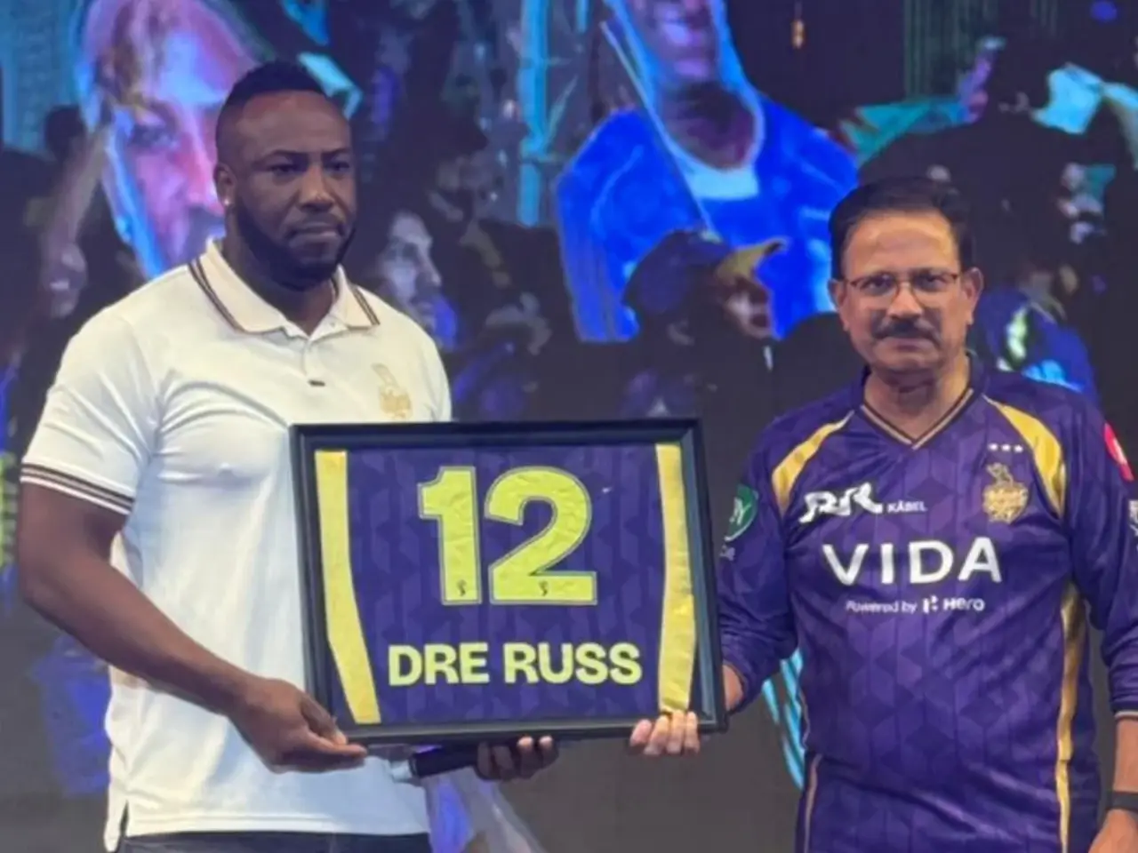 IPL 2026 | Three-time winners KKR retire Power Coach Russell's jersey in heartfelt tribute - WATCH IPL 2026 | Three-time winners KKR retire Power Coach Russell's jersey in heartfelt tribute - WATCH