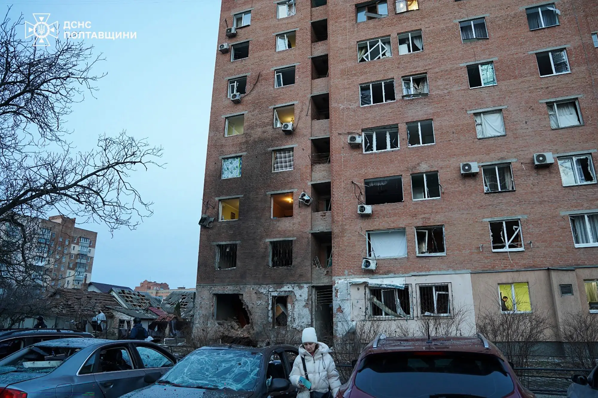 Attack across Ukrainian cities