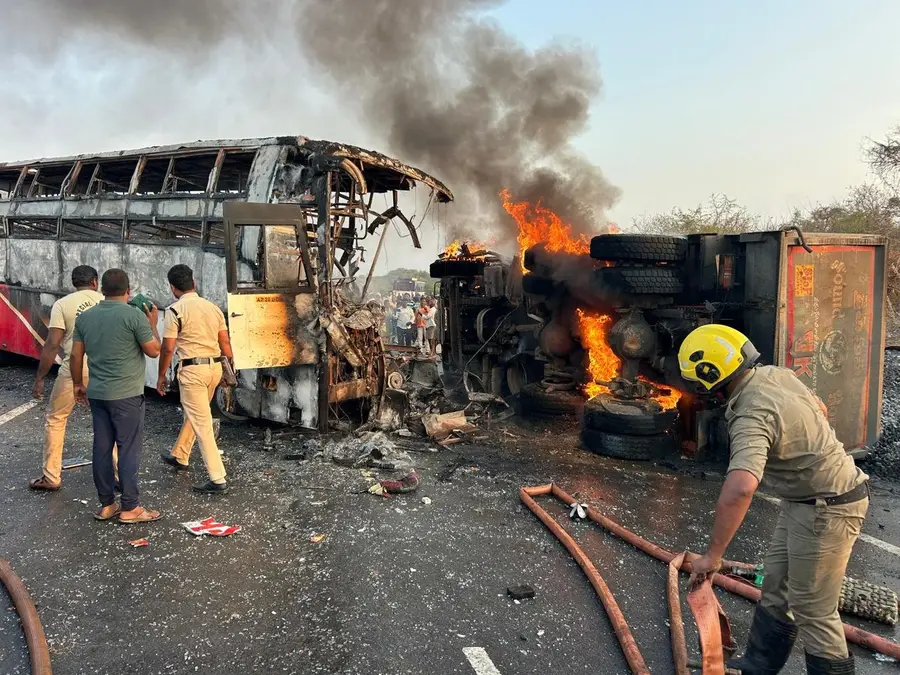 At least 14 killed, several injured after bus-lorry collision in Andhra Pradesh’s Markapuram