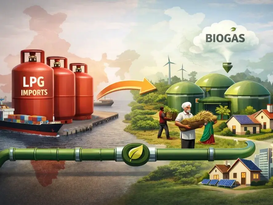 How can India reduce its dependence on LPG imports?