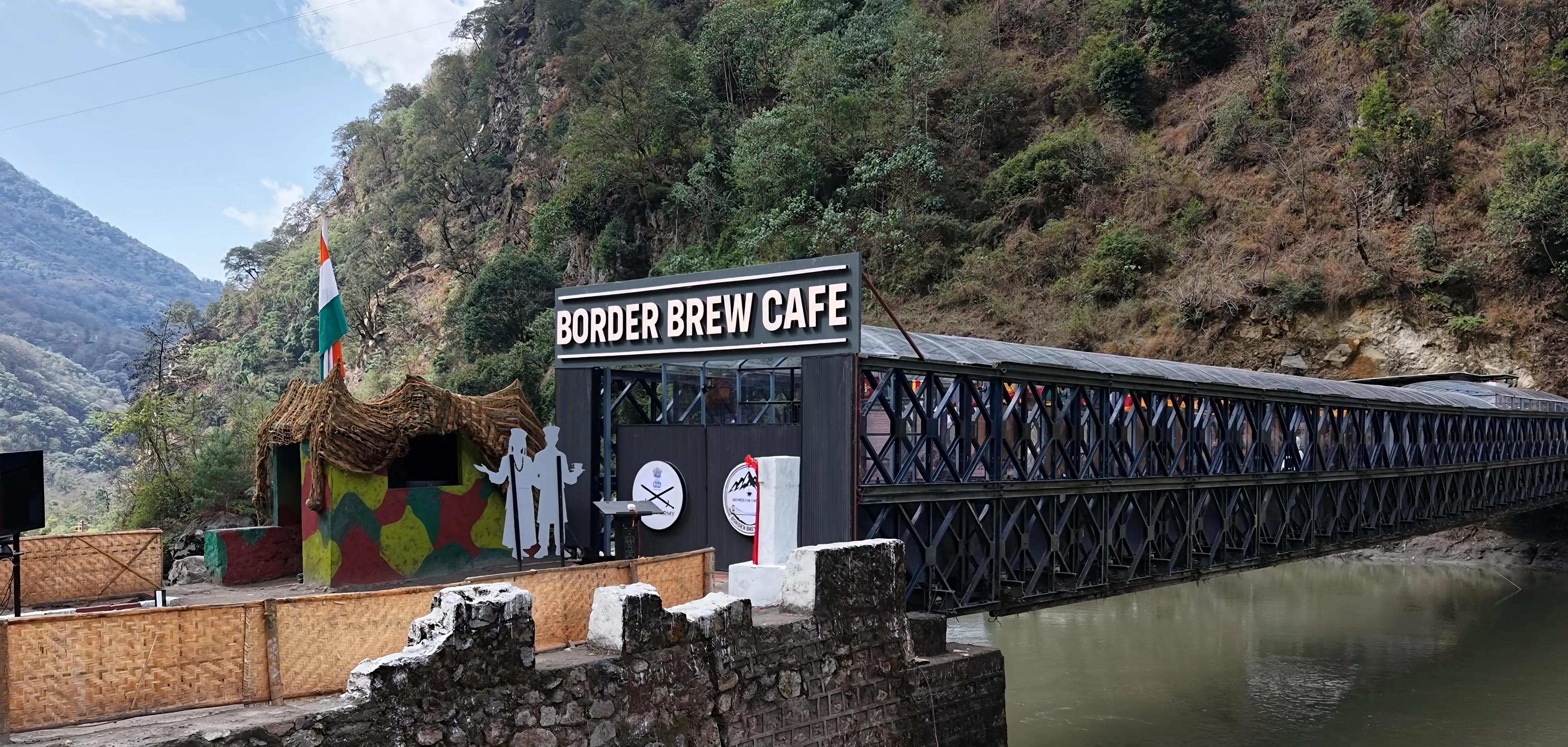 India's Army turns decommissioned bridge into Himalayan cafe in Tawang