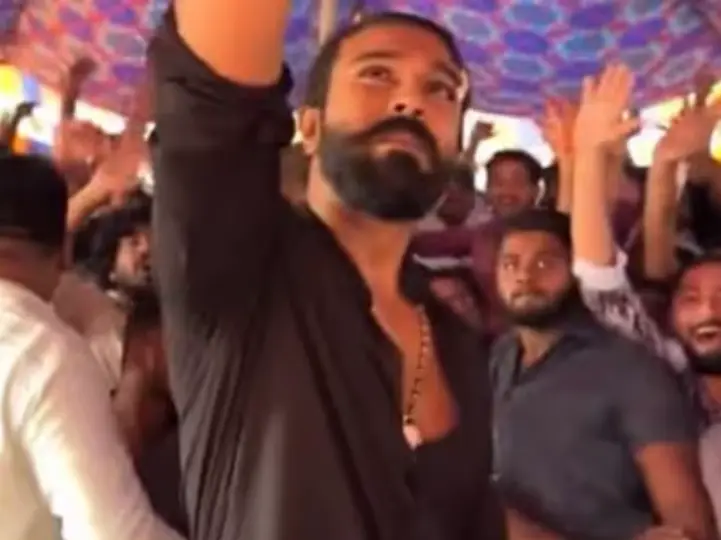 Ram Charan meets fans a day after getting injured on Peddi sets, sports bandage above his eye Ram Charan meets fans a day after getting injured on Peddi sets, sports bandage above his eye