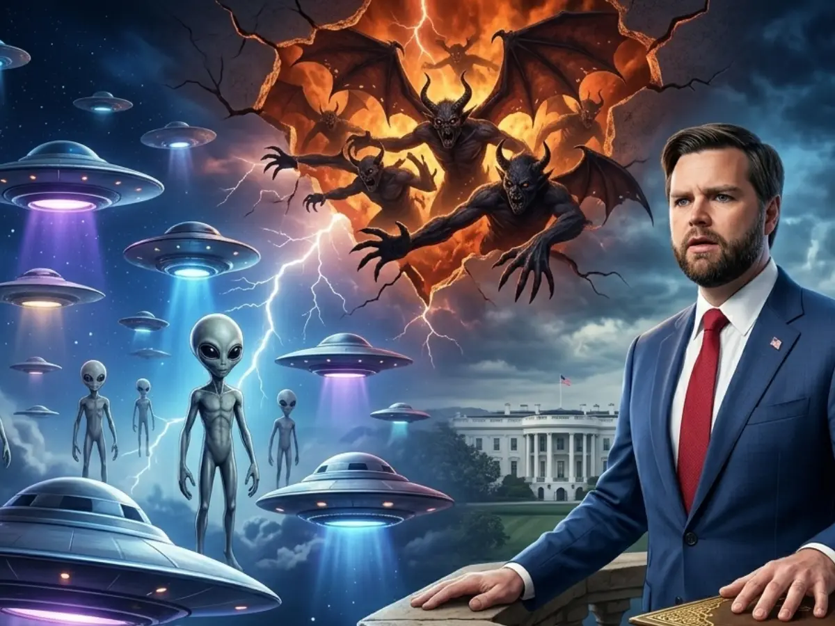 JD Vance says he'll get to the bottom of UFO files. Also, he thinks aliens are demons | Watch JD Vance says he'll get to the bottom of UFO files. Also, he thinks aliens are demons | Watch
