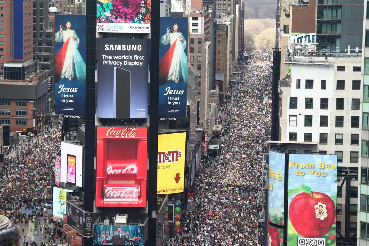 New York at the center of the protests