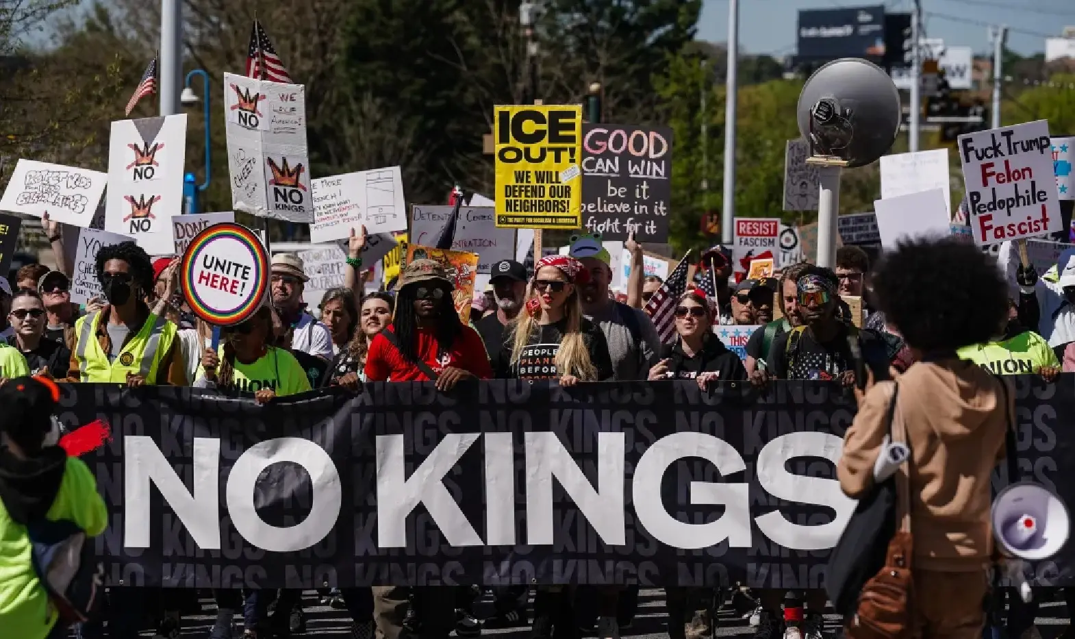 ‘No Kings’ protests across the US rally against Trump with marquee event in Minnesota