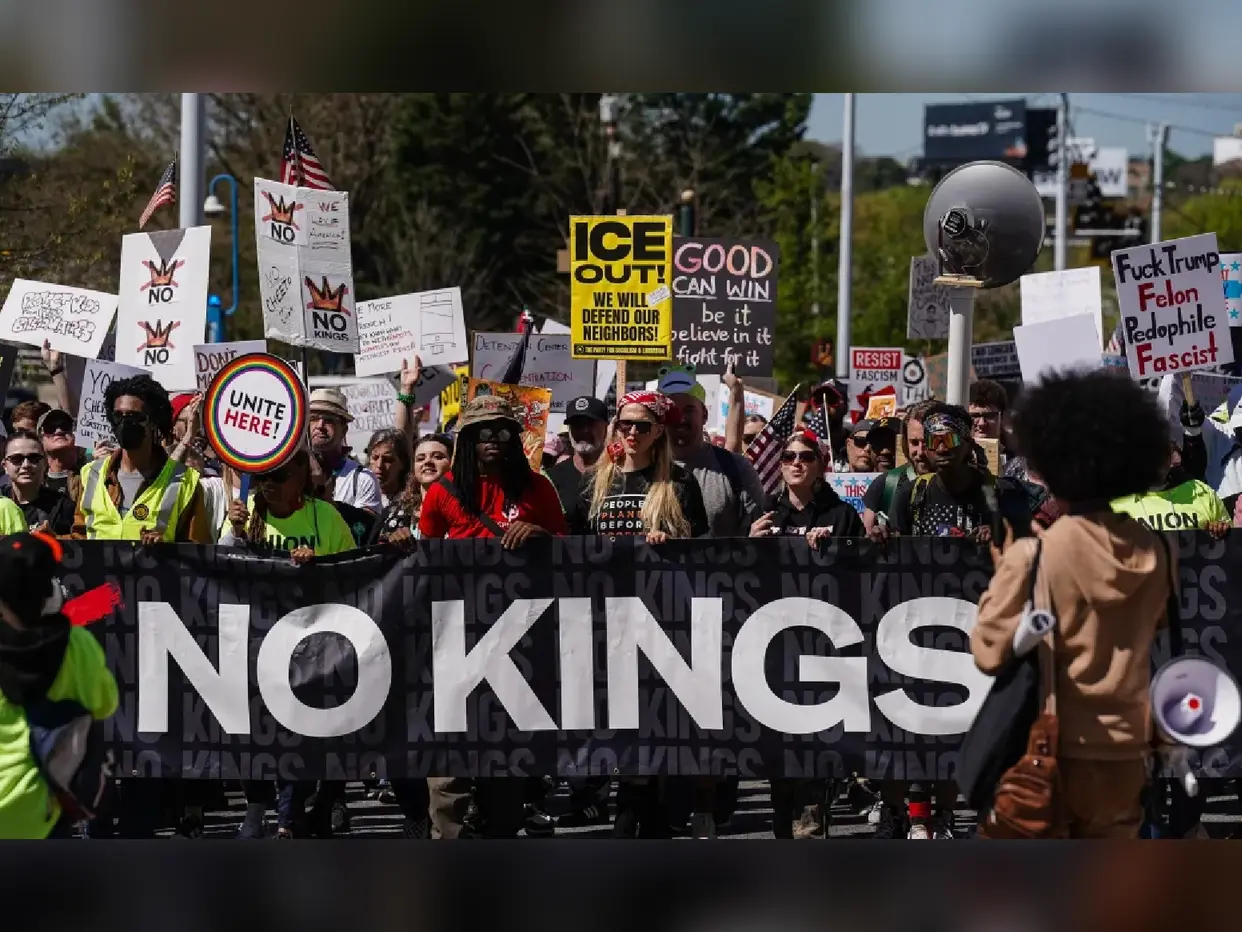 ‘No Kings’ protests across the US rally against Trump with marquee event in Minnesota