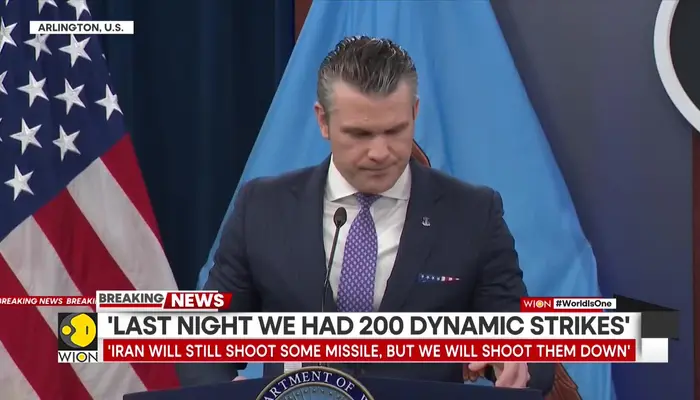 US-Iran War | Hegseth: Iran Fired Lowest Number of Missiles in Past 24 Hours