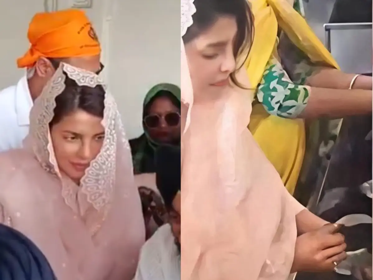 Priyanka Chopra visits Golden Temple in Amritsar, washes dishes | Watch viral video Priyanka Chopra visits Golden Temple in Amritsar, washes dishes | Watch viral video