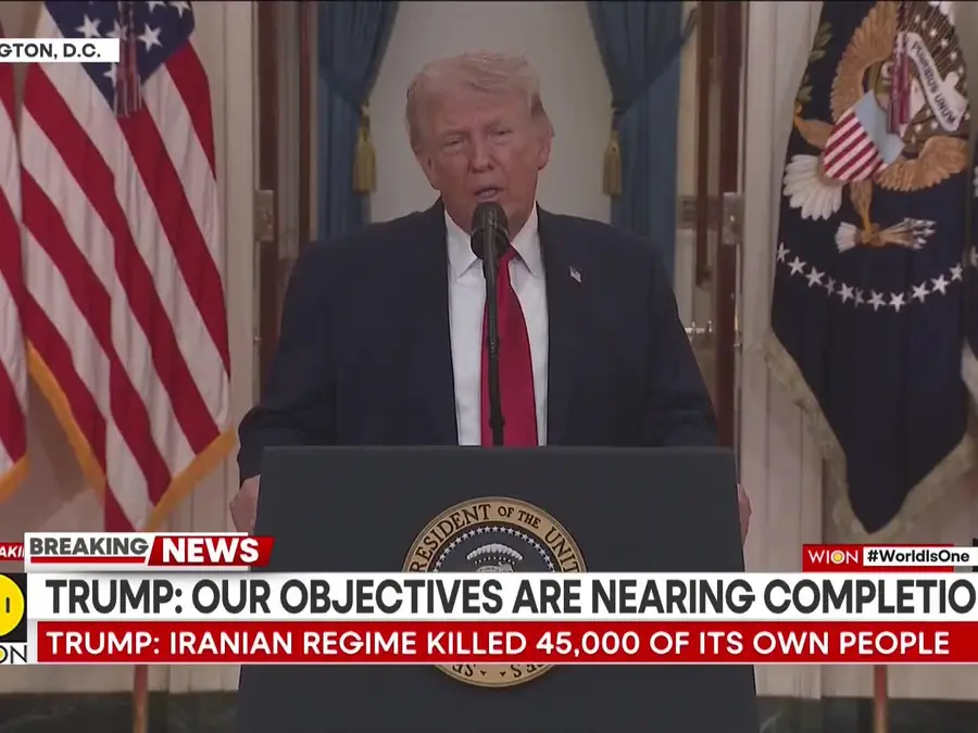 US-Iran War: Trump Speaks On Iran War, Says 'Our Objectives Are Nearing Completion' 