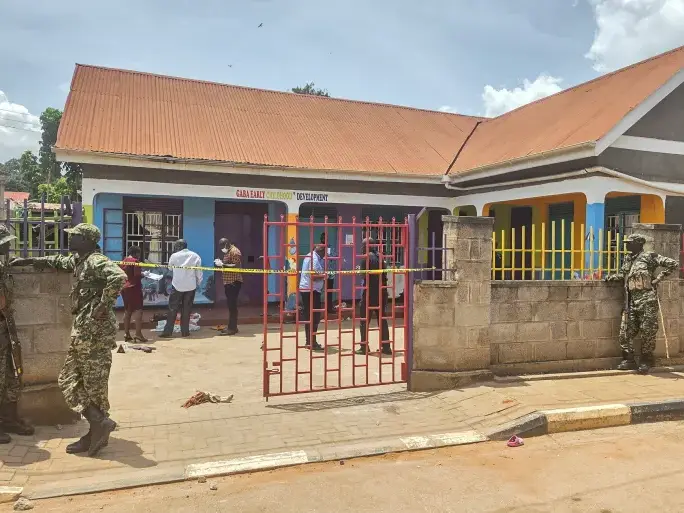 Machete-wielding man attacks at nursery in Uganda kills four children Machete-wielding man attacks at nursery in Uganda kills four children