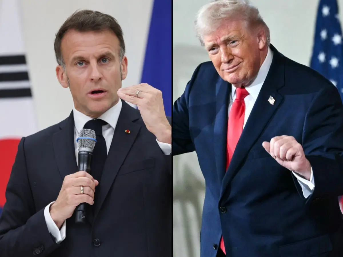 'You shouldn't talk every day': Macron takes a jibe at Trump's wildly ...
